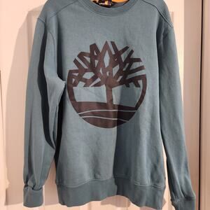 Timberland Blue Sweatshirt with Black Logo
